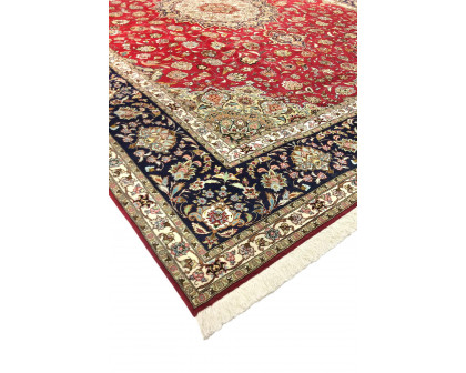 Pasargad - Tabriz Collection Hand-Knotted Silk and Wool Area Rug 118'' x 158'' (025762)