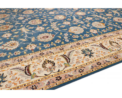 Pasargad - Tabriz Collection Hand-Knotted Silk and Wool Area Rug 79'' x 102'' (025888)