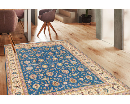 Pasargad - Tabriz Collection Hand-Knotted Silk and Wool Area Rug 79'' x 102'' (025888)