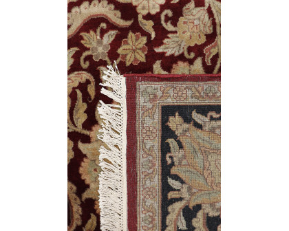 Pasargad - Mogul Art Collection Hand-Knotted Lamb's Wool Area Rug in Red/Black, 123" x 220" (026868)