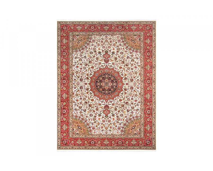 Pasargad - Tabriz Collection Hand-Knotted Silk and Wool Area Rug 119'' x 156'' (027191)