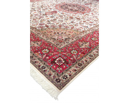 Pasargad - Tabriz Collection Hand-Knotted Silk and Wool Area Rug 119'' x 156'' (027191)