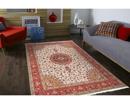 Pasargad - Tabriz Collection Hand-Knotted Silk and Wool Area Rug 119'' x 156'' (027191)