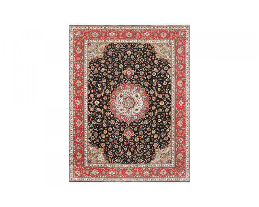 Pasargad - Tabriz Collection Hand-Knotted Silk and Wool Area Rug 118'' x 162'' (027215)