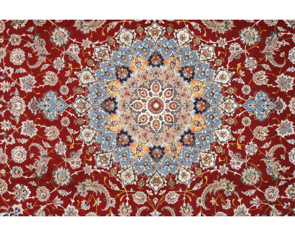 Pasargad Isfahan Hand-Knotted Silk and Wool Rug 122'' x 159'' (027397)