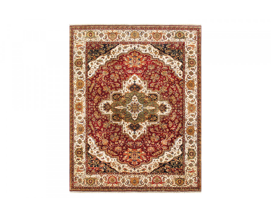 Pasargad - Agra Collection Hand-Knotted Lamb's Wool Area Rug 96'' x 120'' (027572)