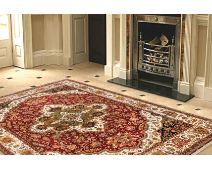 Pasargad - Agra Collection Hand-Knotted Lamb's Wool Area Rug 96'' x 120'' (027572)