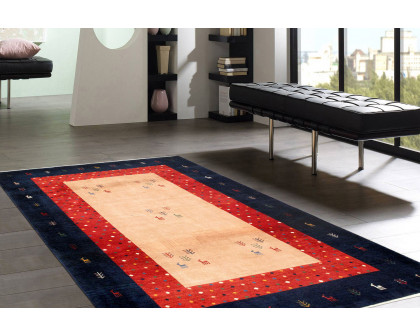 Pasargad - Gabbeh Collection Hand-Knotted Lamb's Wool Area Rug 52'' x 84'' (029407)