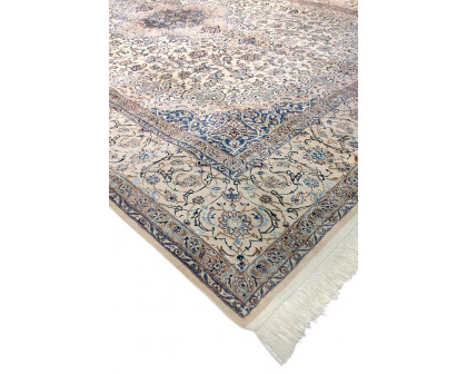 Pasargad - Nain Collection Hand-Knotted Silk and Wool Area Rug 102'' x 144'' (029597)