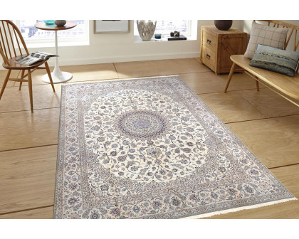 Pasargad - Nain Collection Hand-Knotted Silk and Wool Area Rug 104'' x 145'' (029668)