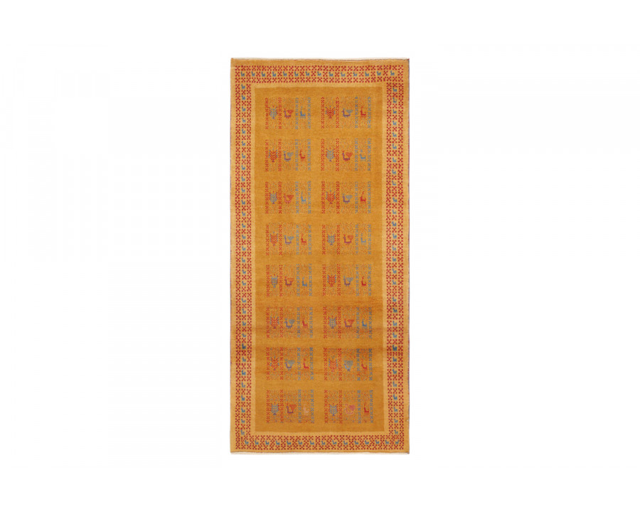 Pasargad - Gabbeh Collection Hand-Knotted Lamb's Wool Area Rug 33'' x 74'' (030184)