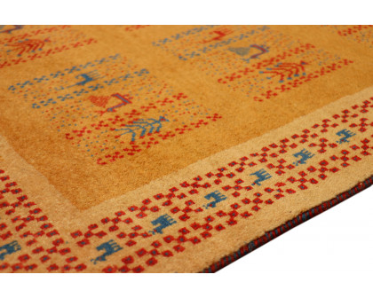 Pasargad - Gabbeh Collection Hand-Knotted Lamb's Wool Area Rug 33'' x 74'' (030184)