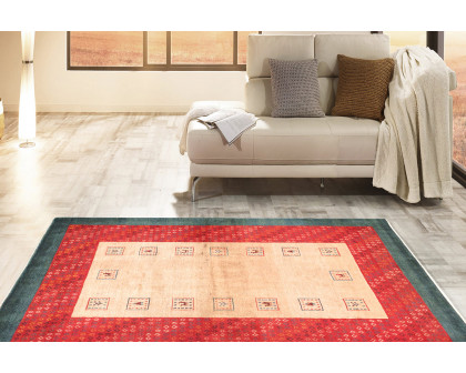 Pasargad - Gabbeh Collection Hand-Knotted Lamb's Wool Area Rug 51'' x 71'' (030237)