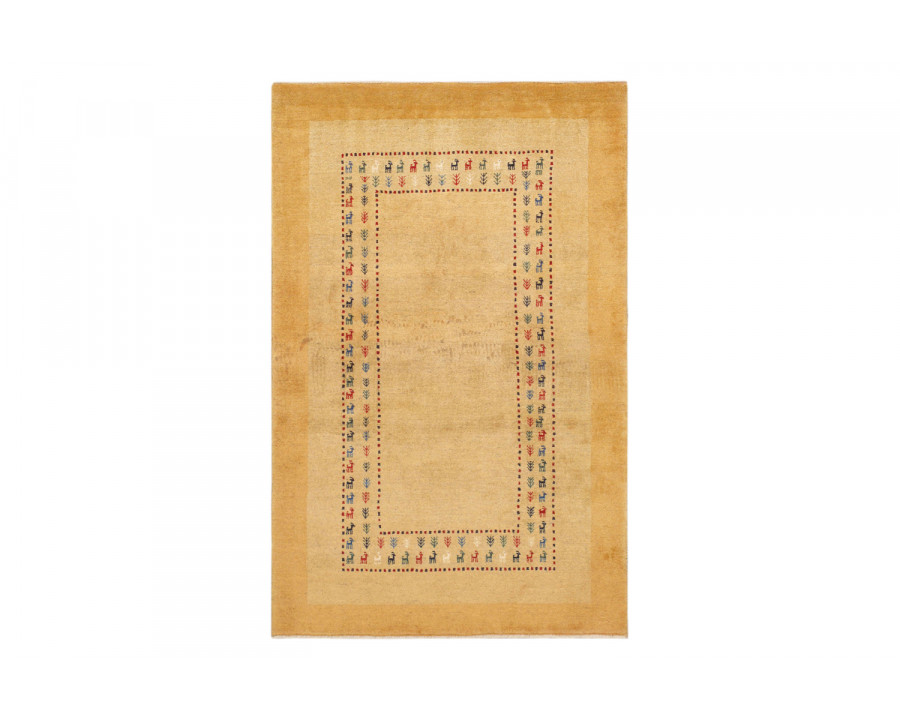 Pasargad - Gabbeh Collection Hand-Knotted Lamb's Wool Area Rug 42'' x 65'' (030310)