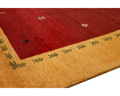 Pasargad Gabbeh Collection Hand-Knotted Lamb's Wool Area Rug 41'' x 57'' (030311)