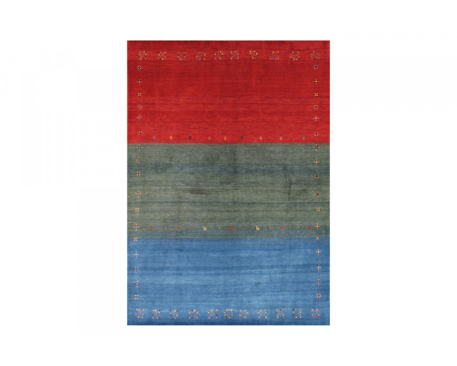 Pasargad - Gabbeh Collection Hand-Knotted Lamb's Wool Area Rug 69'' x 95'' (030331)