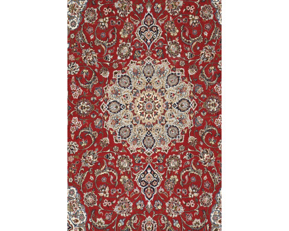 Pasargad - Isfahan Collection Hand-Knotted Silk and Wool Area Rug 60'' x 92'' (032033)