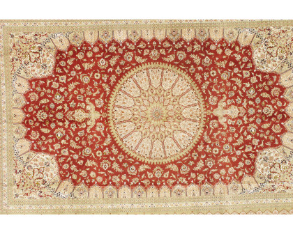 Pasargad - Qum Collection Hand-Knotted Pure Silk Area Rug 94'' x 139'' (032042)