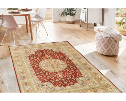 Pasargad - Qum Collection Hand-Knotted Pure Silk Area Rug 94'' x 139'' (032042)