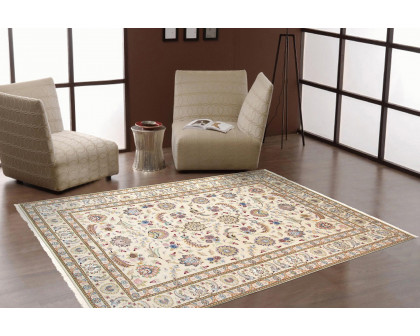 Pasargad - Tabriz Collection Hand-Knotted Silk and Wool Area Rug 66'' x 100'' (032055)