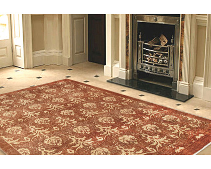 Pasargad™ Modern Collection Hand-Knotted Lamb's Wool Runner 97'' x 115'' (034756)