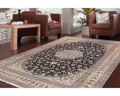 Pasargad - Nain Collection Hand-Knotted Silk and Wool Area Rug 142'' x 216'' (037023)