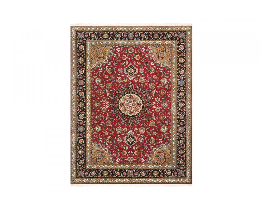 Pasargad - Tabriz Collection Hand-Knotted Silk and Wool Area Rug 61'' x 83'' (037439)