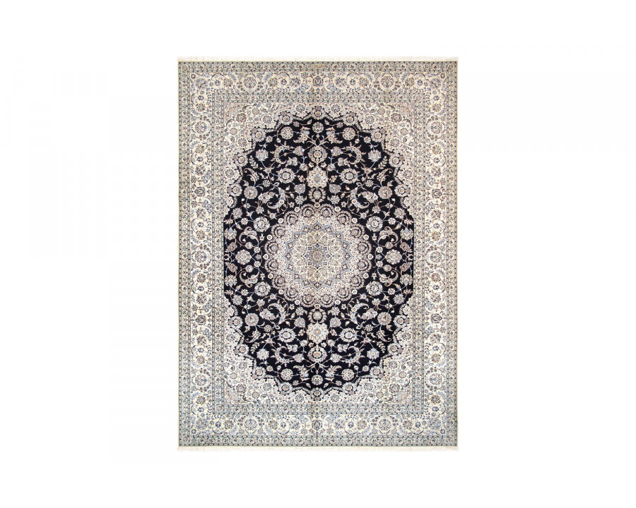 Pasargad - Nain Collection Hand-Knotted Silk and Wool Area Rug 103'' x 145'' (037442)