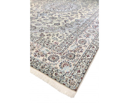 Pasargad - Nain Collection Hand-Knotted Silk and Wool Area Rug 98'' x 137'' (037443)