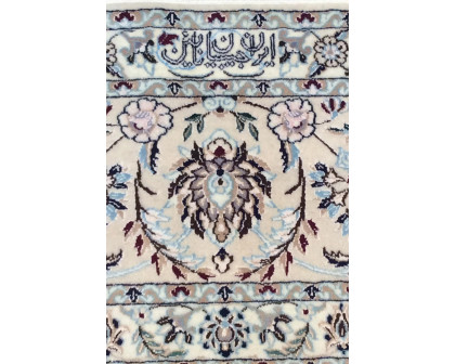 Pasargad - Nain Collection Hand-Knotted Silk and Wool Area Rug 98'' x 137'' (037443)