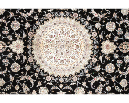 Pasargad - Nain Collection Hand-Knotted Silk and Wool Area Rug 101'' x 138'' (037444)