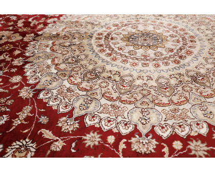 Pasargad - Tabriz Collection Hand-Knotted Pure Silk Area Rug 108'' x 144'' (037472)