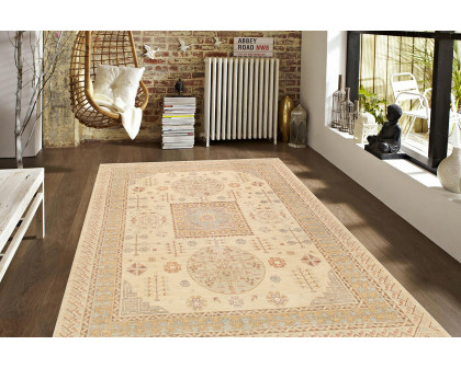 Pasargad - Khotan Collection Hand-Knotted Lamb's Wool Area Rug 100'' x 142'' (037777)