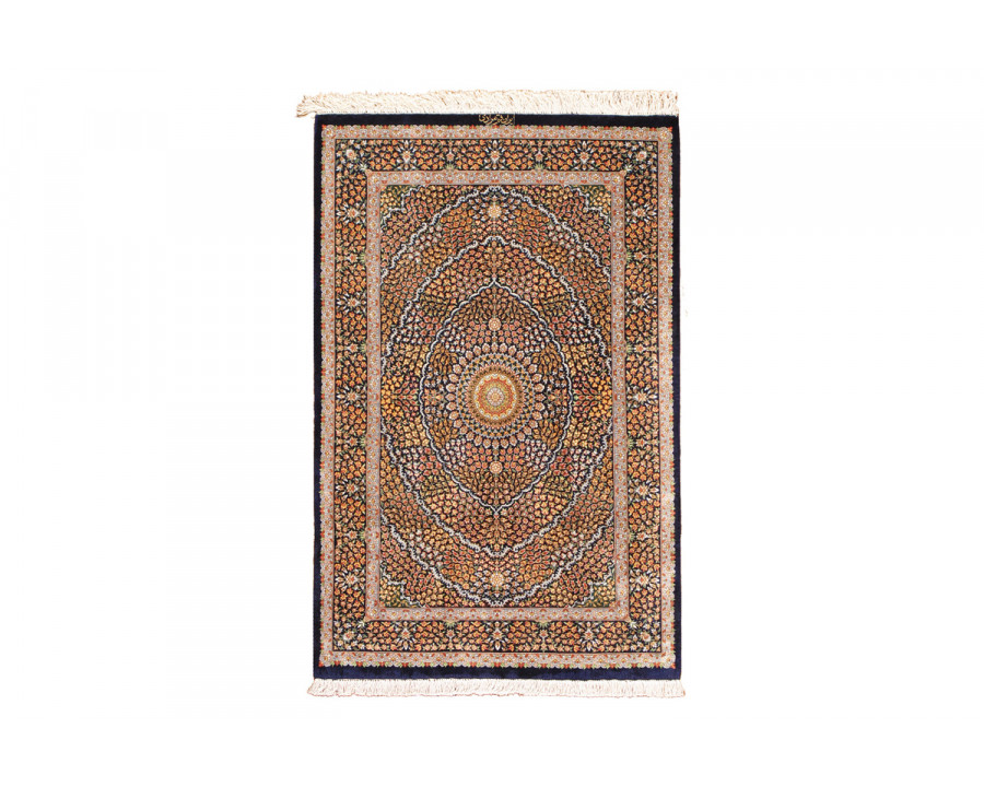 Pasargad - Qum Collection Hand-Knotted Pure Silk Area Rug 31'' x 48'' (038011)