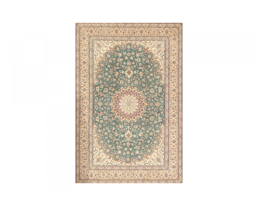 Pasargad - Nain Collection Hand-Knotted Silk and Wool Area Rug 79'' x 127'' (038922)