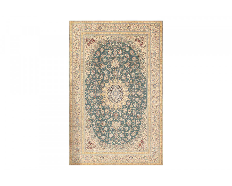 Pasargad - Nain Collection Hand-Knotted Silk and Wool Area Rug 85'' x 131'' (038923)