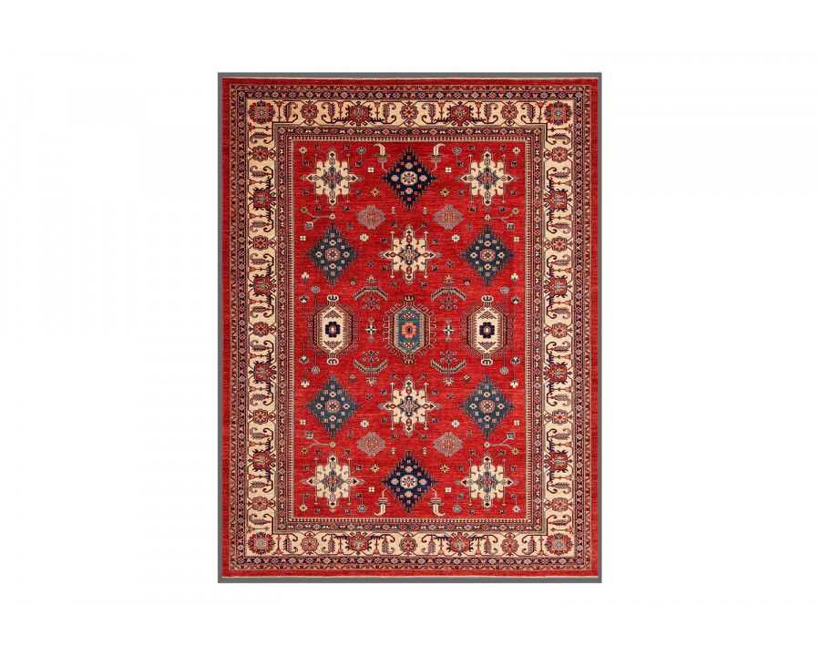 Pasargad - Kazak Collection Hand-Knotted Lamb's Wool Area Rug 107'' x 140'' (039959)