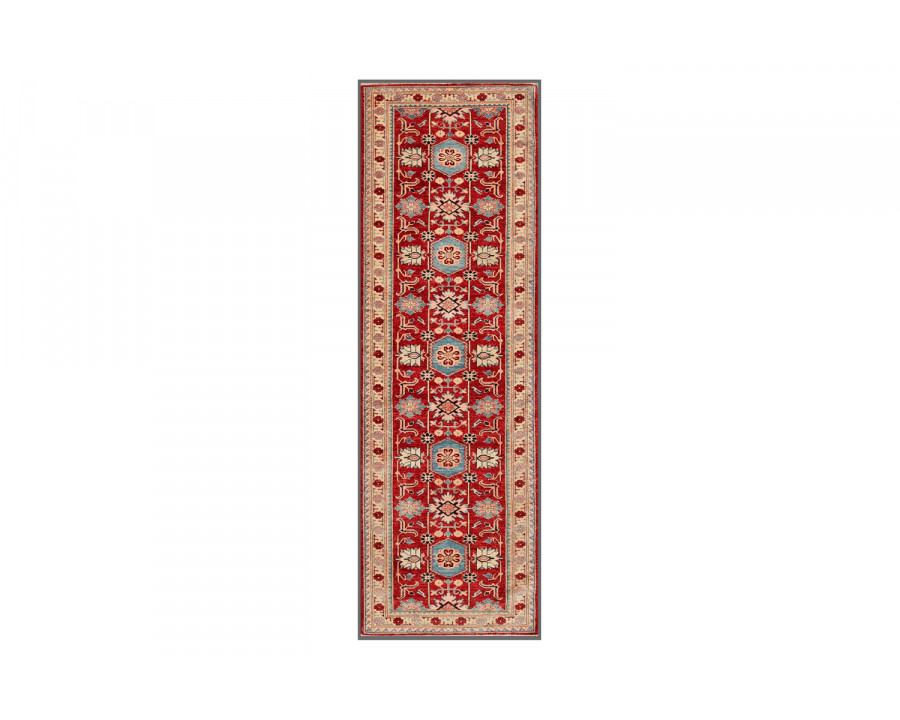 Pasargad - Kazak Collection Hand-Knotted Lamb's Wool Area Rug 37'' x 115'' (039995)