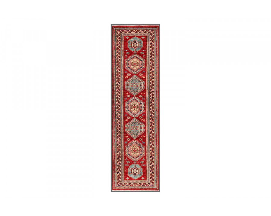 Pasargad - Kazak Collection Hand-Knotted Lamb's Wool Runner 26'' x 94'' (040062)