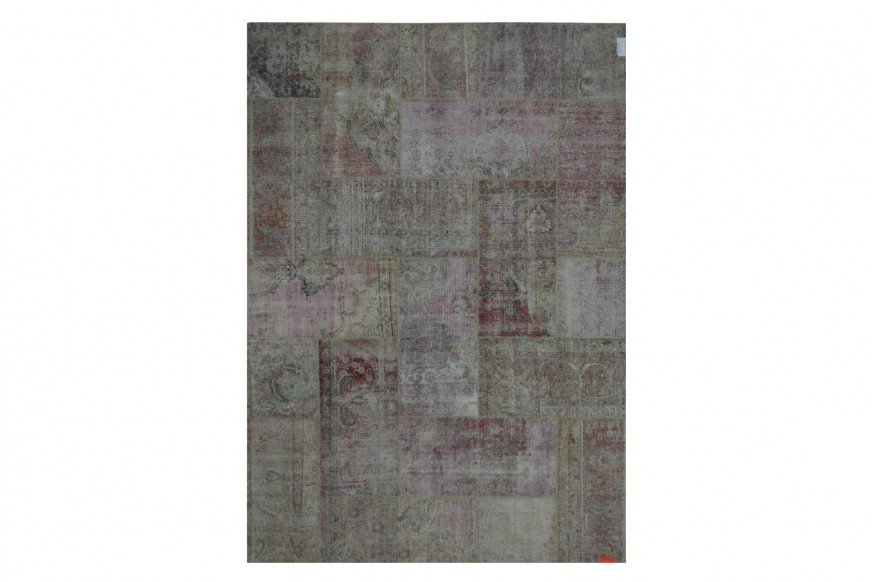 Pasargad™ Patchwork Collection Hand-Knotted Lamb's Wool Area Rug 83'' x 117'' (042496)