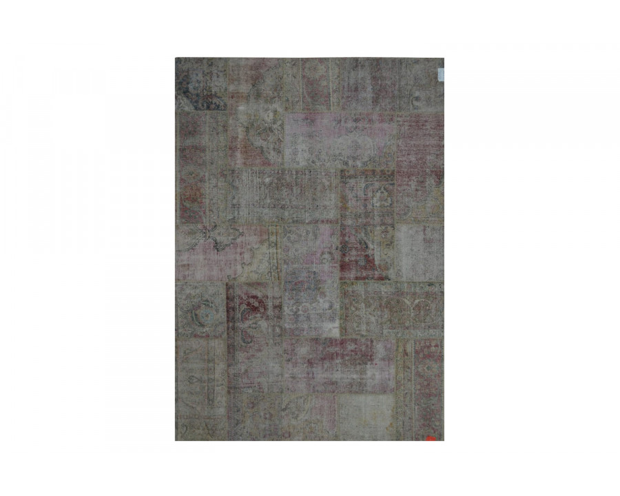 Pasargad - Patchwork Collection Hand-Knotted Lamb's Wool Area Rug 83'' x 117'' (042496)