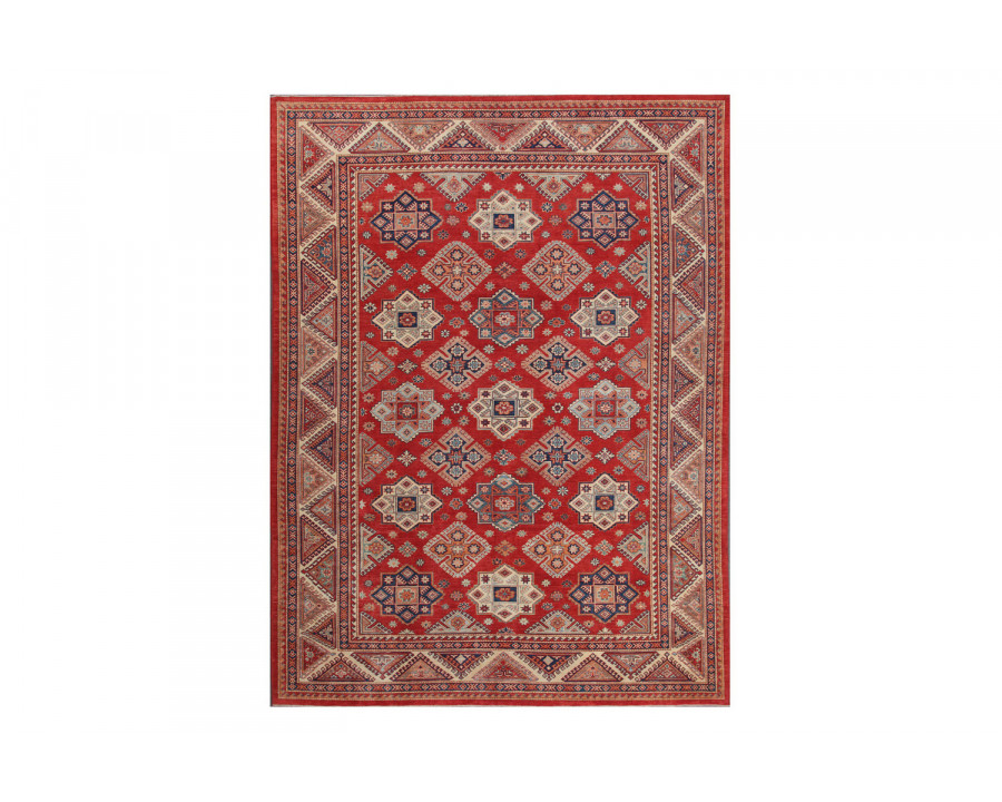 Pasargad Kazak Collection Hand-Knotted Lamb's Wool Area Rug 120'' x 163'' (042518)