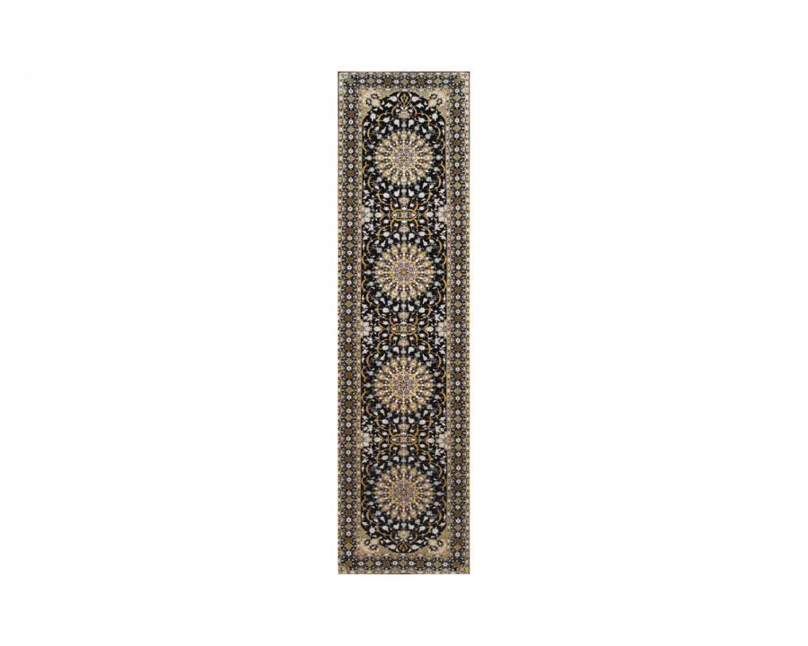 Pasargad - Isfahan Collection Hand-Knotted Silk and Wool Runner 37'' x 140'' (043510)