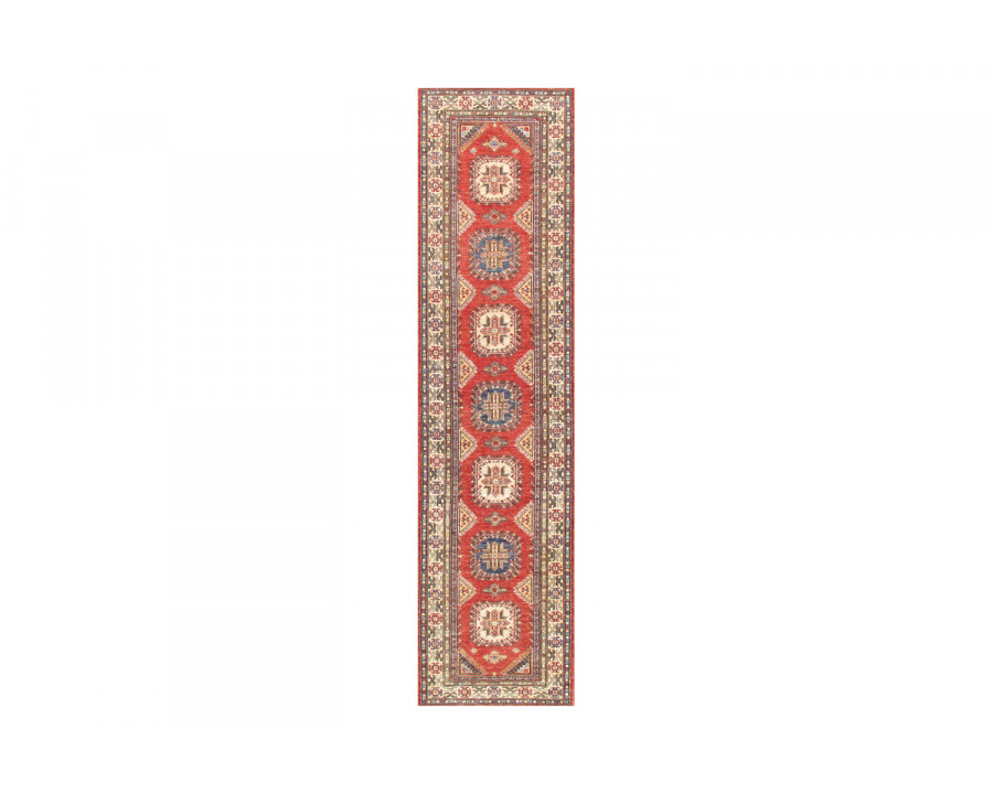 Pasargad - Kazak Collection Hand-Knotted Lamb's Wool Runner 32'' x 131'' (044082)