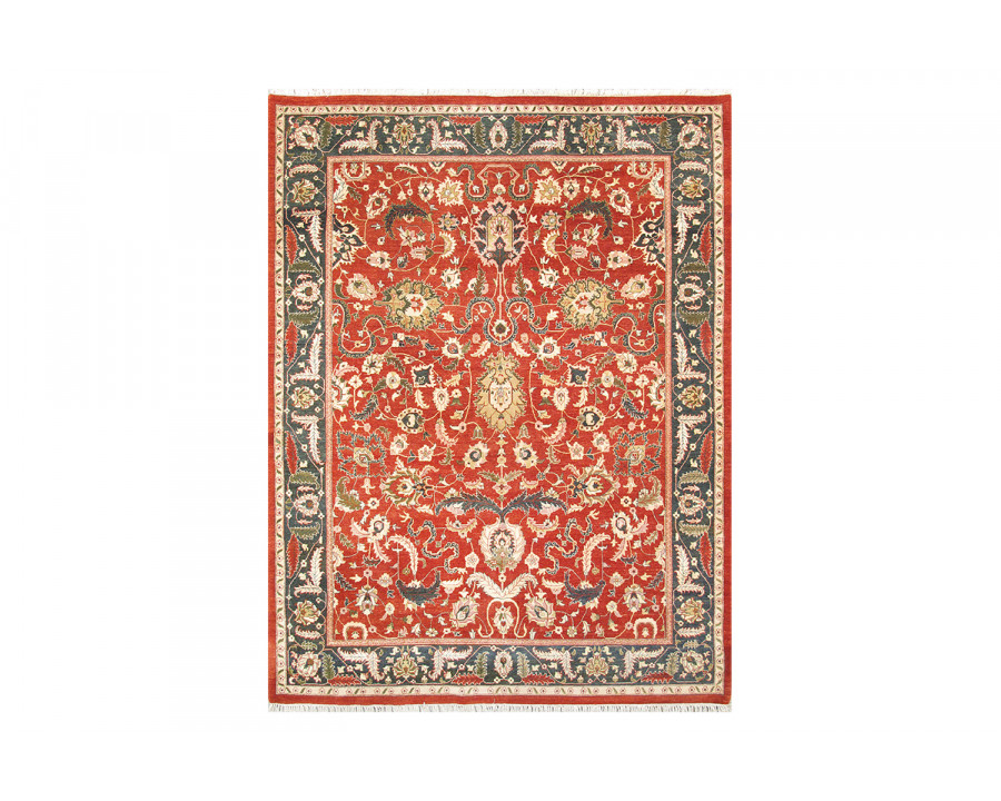 Pasargad - Agra Collection Hand-Knotted Lamb's Wool Area Rug 96'' x 127'' (044452)