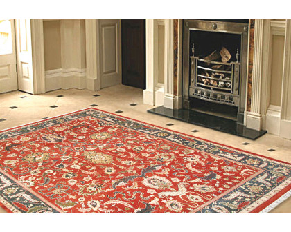 Pasargad - Agra Collection Hand-Knotted Lamb's Wool Area Rug 96'' x 127'' (044452)