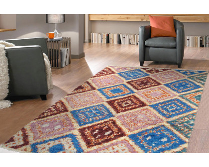 Pasargad - Moroccan Collection Hand-Knotted Lamb's Wool Area Rug 65'' x 101'' (045187)