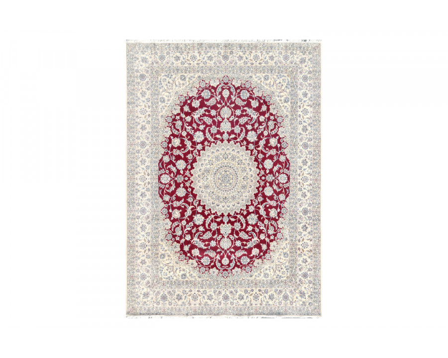 Pasargad Nain Collection Hand-Knotted Wool Area Rug 120'' x 165'' (045634)