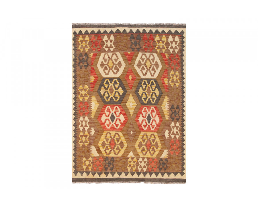 Pasargad Kilim Collection Hand-Woven Wool Area Rug 43'' x 57'' (048584)