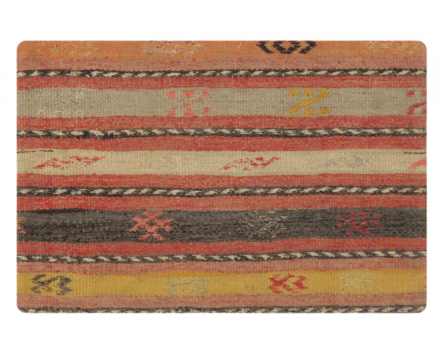 Pasargad - Vintage Turkish Kilim Multi Color Accent Pillow Cover (048667)